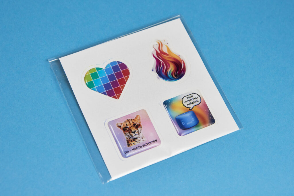 Объемные наклейки со смолой