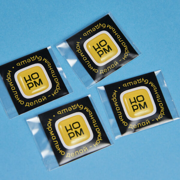 Объемные наклейки со смолой